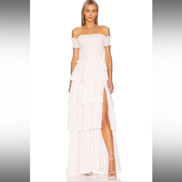 NEW V. Chapman Angelina Dress in White Meringue Size 0 - Picture 16 of 16